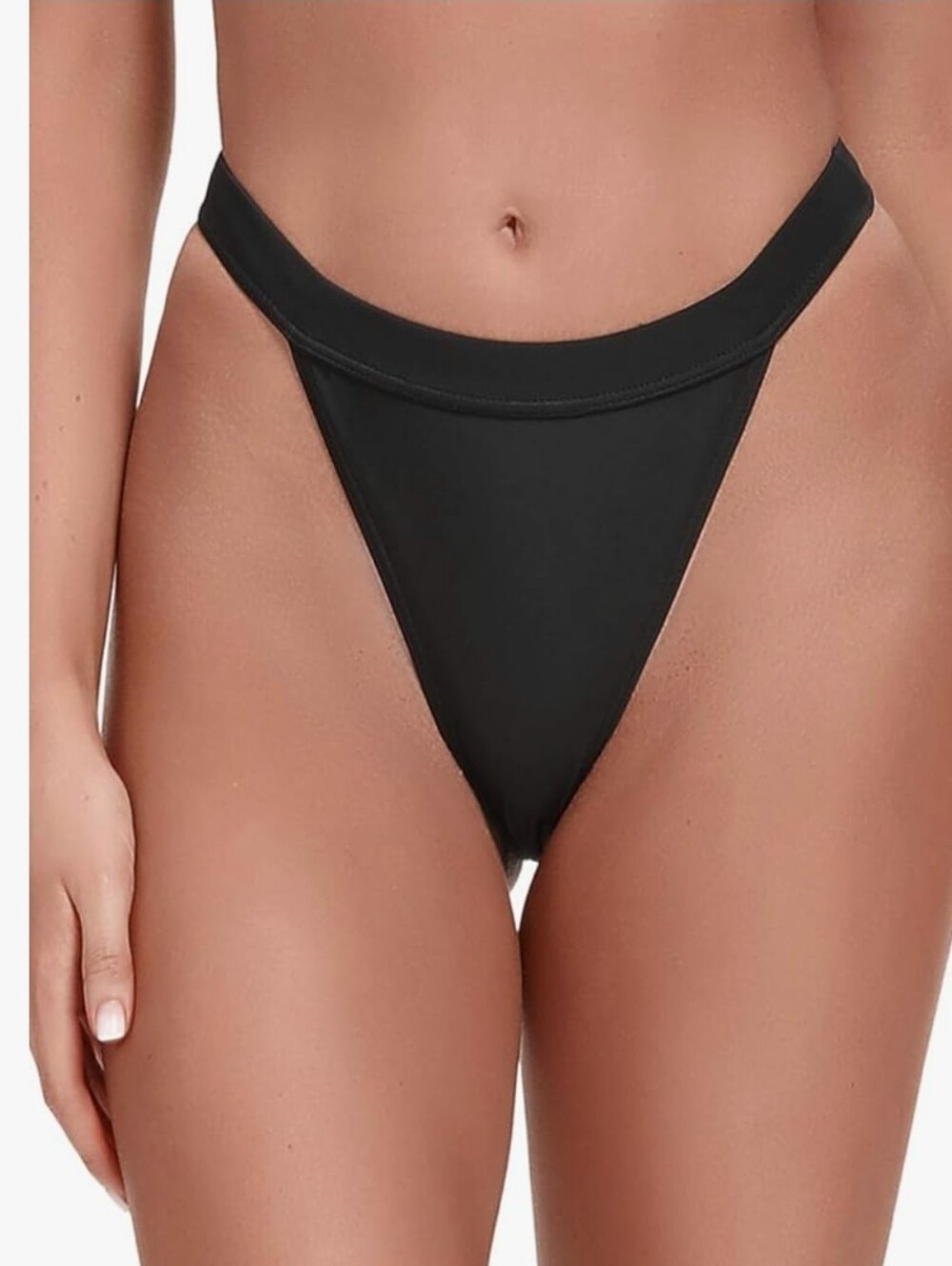 High Waisted, High Leg Bikini Bottom